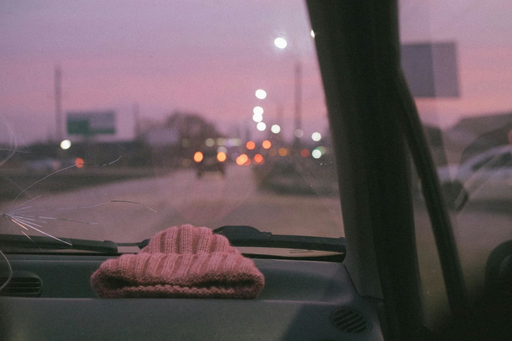 cracked car window