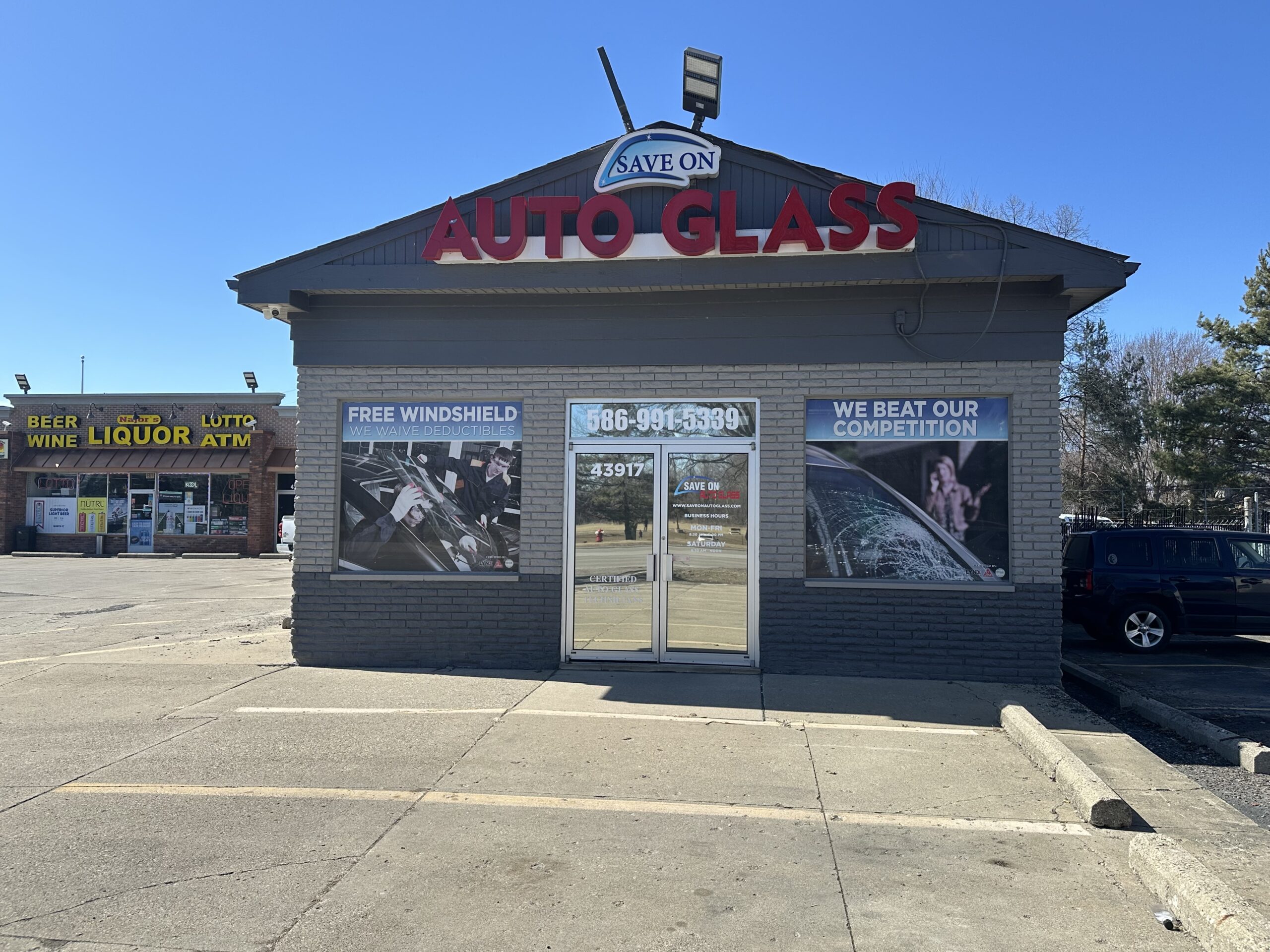 Save on auto glass shop